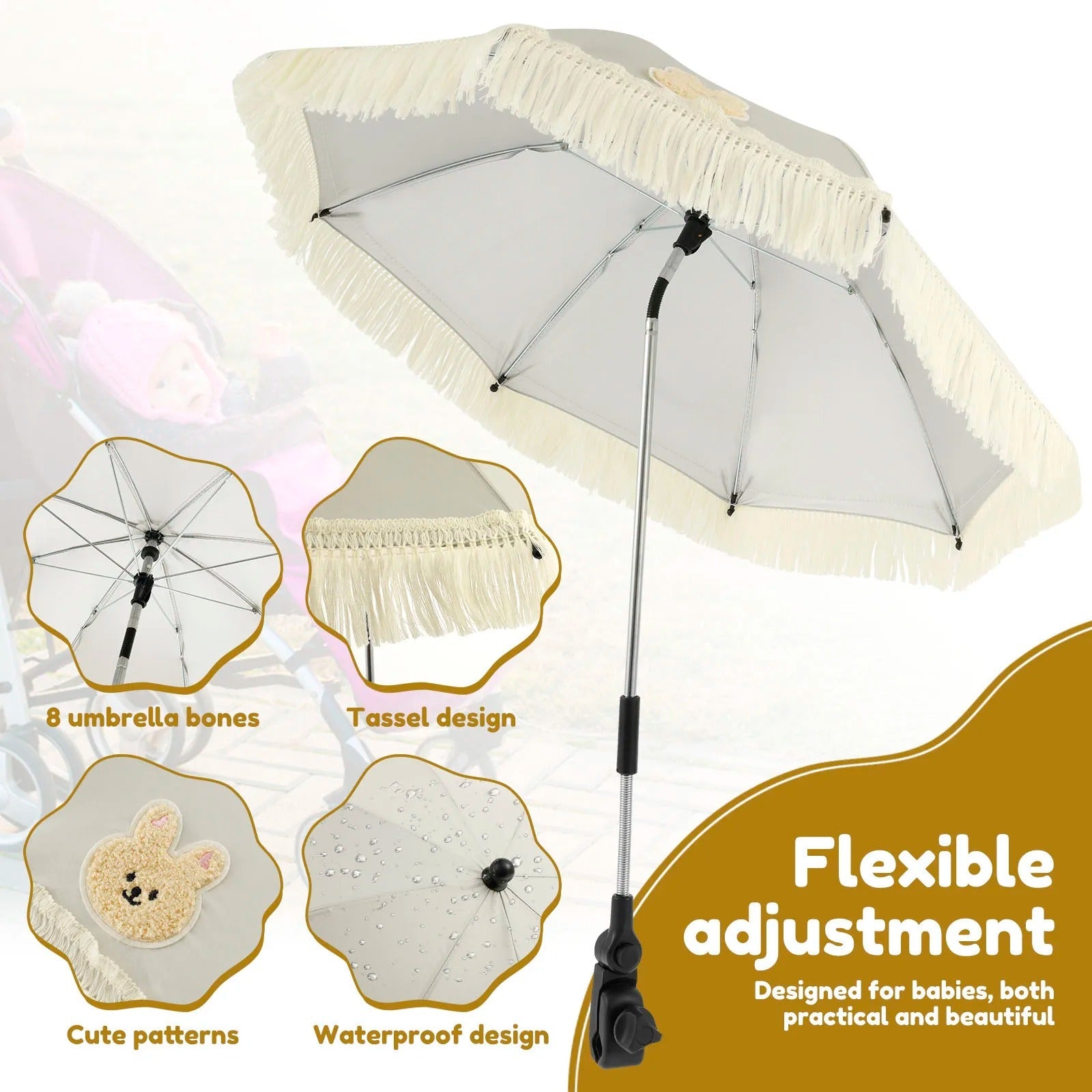 Baby Stroller UV-protective Sunshade For Walks