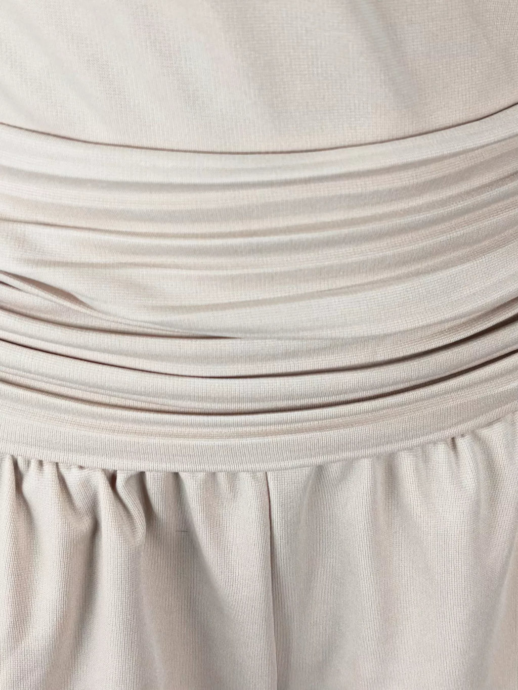 Cold Shoulder Ruched Waist Wide-Leg Jumpsuit
