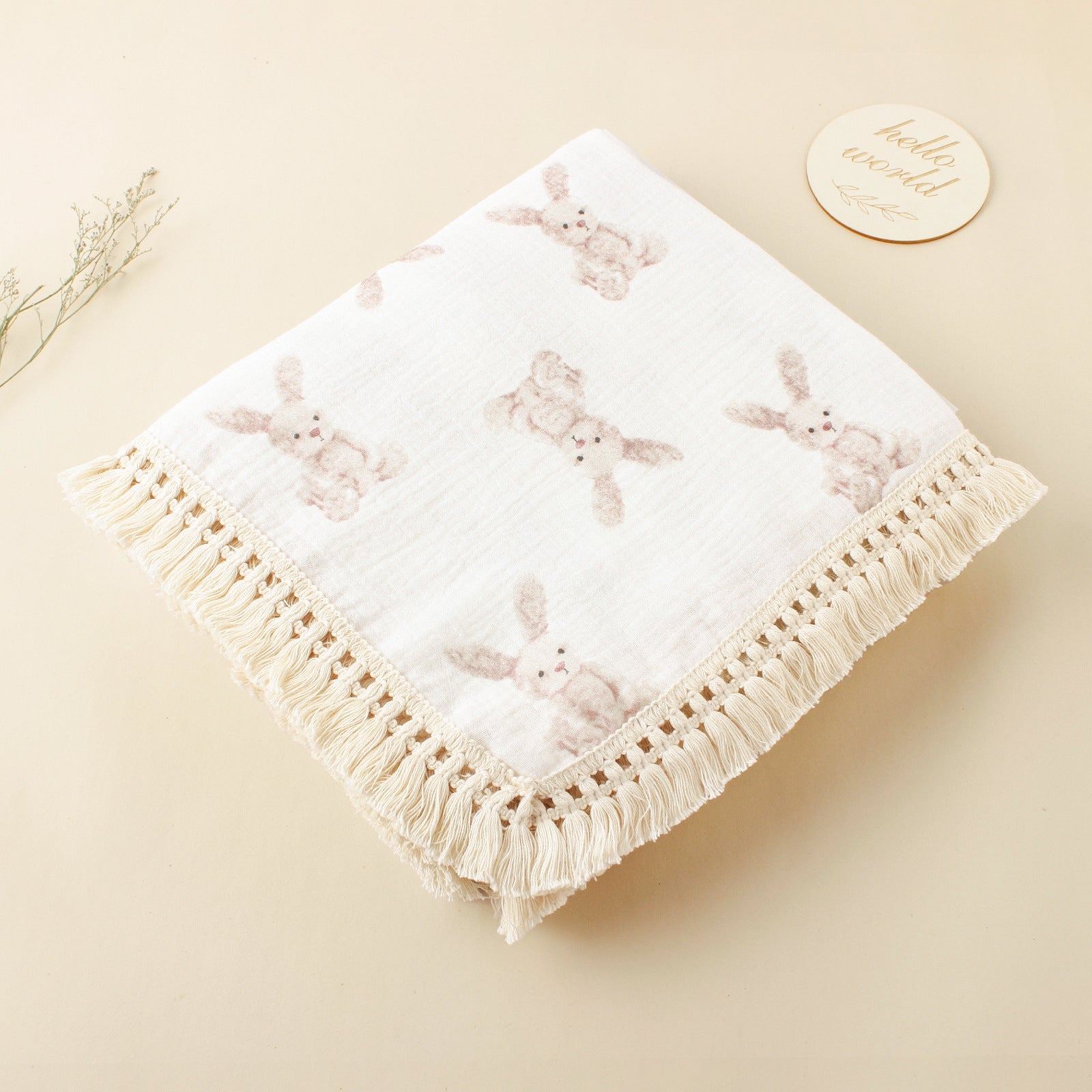 Printed Stroller Blanket Pure Cotton Bath Towel Swaddle Blanket