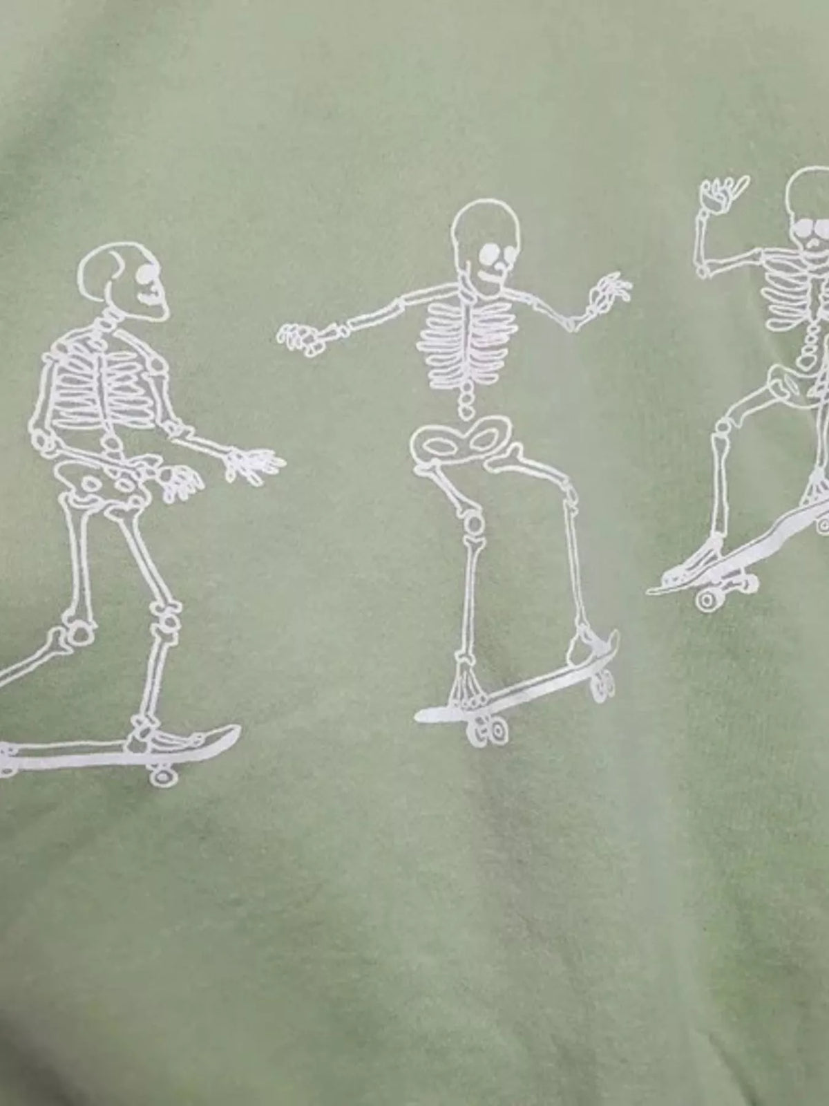 Skeleton Graphic Round Neck Sweatshirt