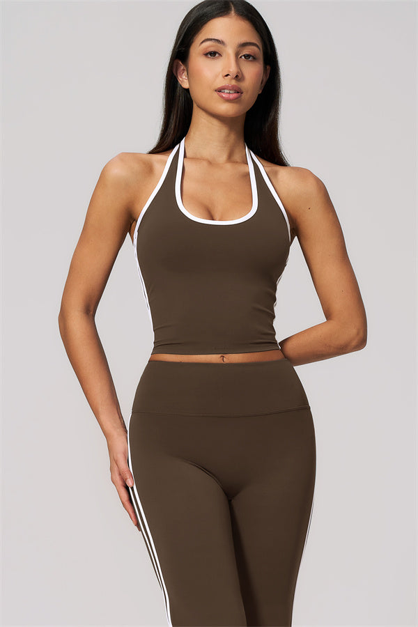 The Onyx Tank Top Flared Leggings 2-Piece Set