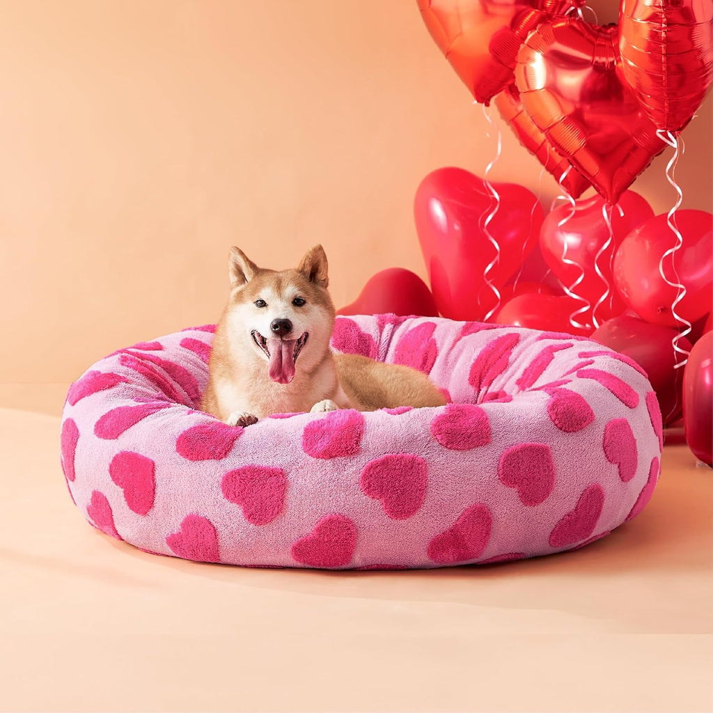 LE SURE Donut Dog Bed – 7 Sizes, 5 Patterns