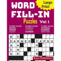 Large Print Word Fill-in Puzzles - Paperback