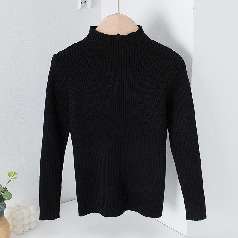 Children's Mock Neck Sweater Knitwear Top