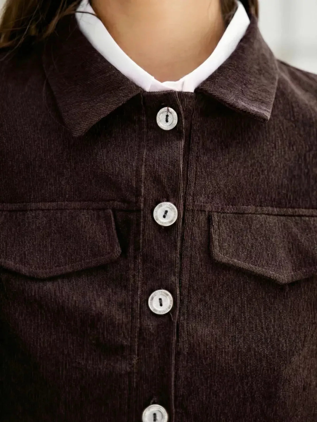 Button Up Cropped Jacket and Mini Skirt Set