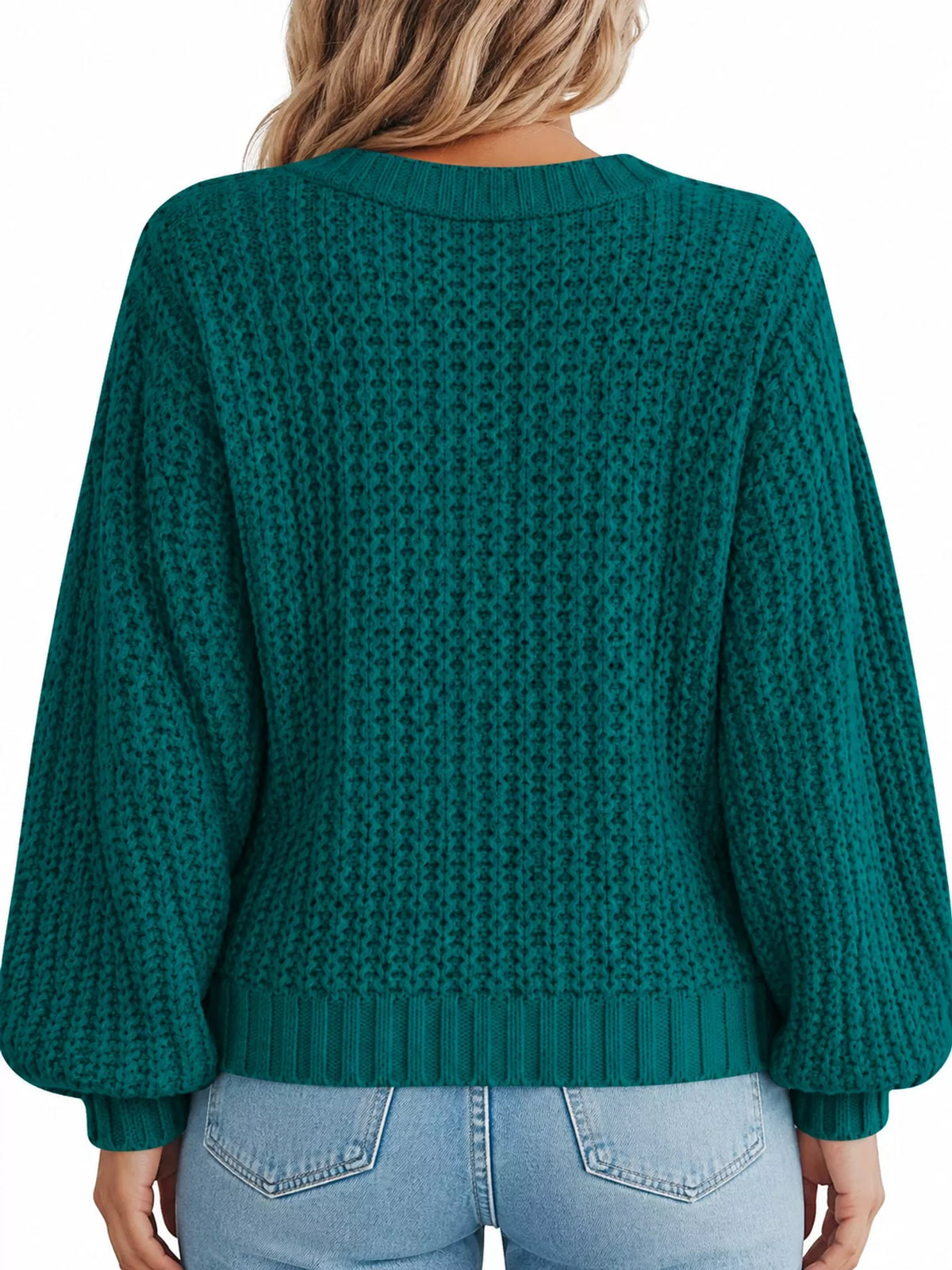 Full Size Chunky Knit Button-Down Cardigan Plus Size