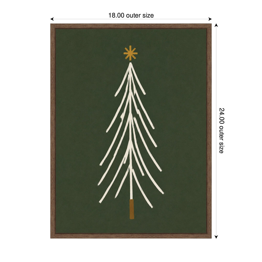 Minimalist Tree by Laura Moss Framed Canvas Wall Art Print