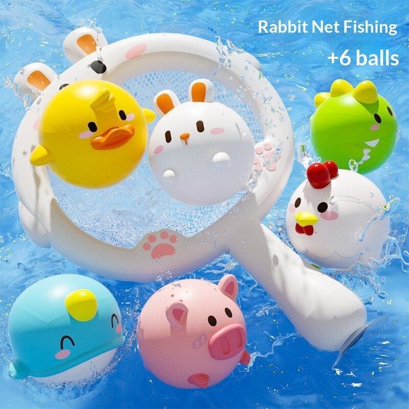 Baby Bath Toy Glowing Soft-plastic Animal For Playtime In The Bathtub