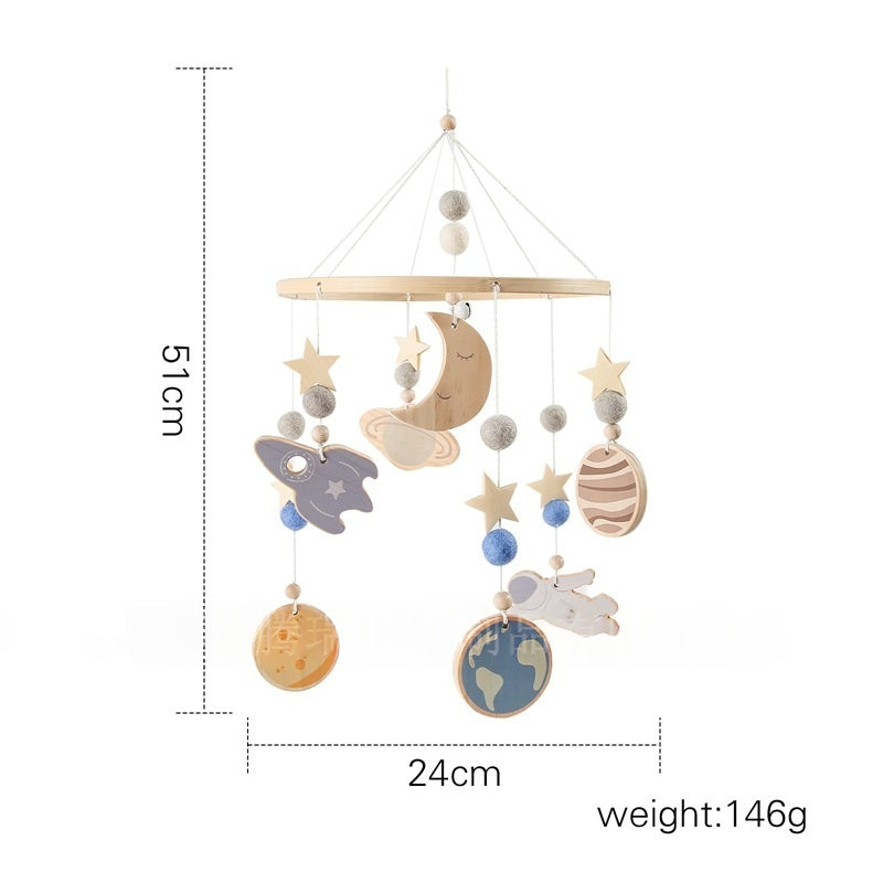Crib Rattle Three-month-old Newborn Stroller Crib Headboard Rattle