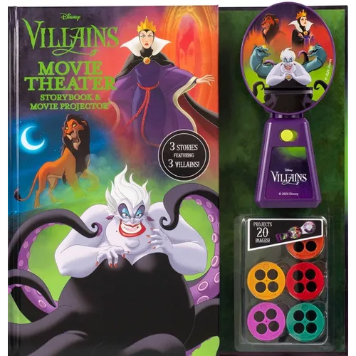 Disney Villains: Movie Theater Storybook & Movie Projector - Hardcover