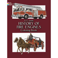 History of Fire Engines Coloring Book - Paperback