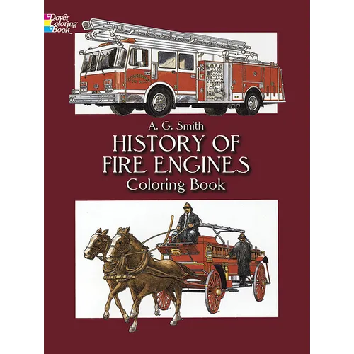 History of Fire Engines Coloring Book - Paperback