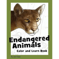 Endangered Animals Color and Learn Book: The Coloring Book For Kids Who Love Endangered Animals - Paperback