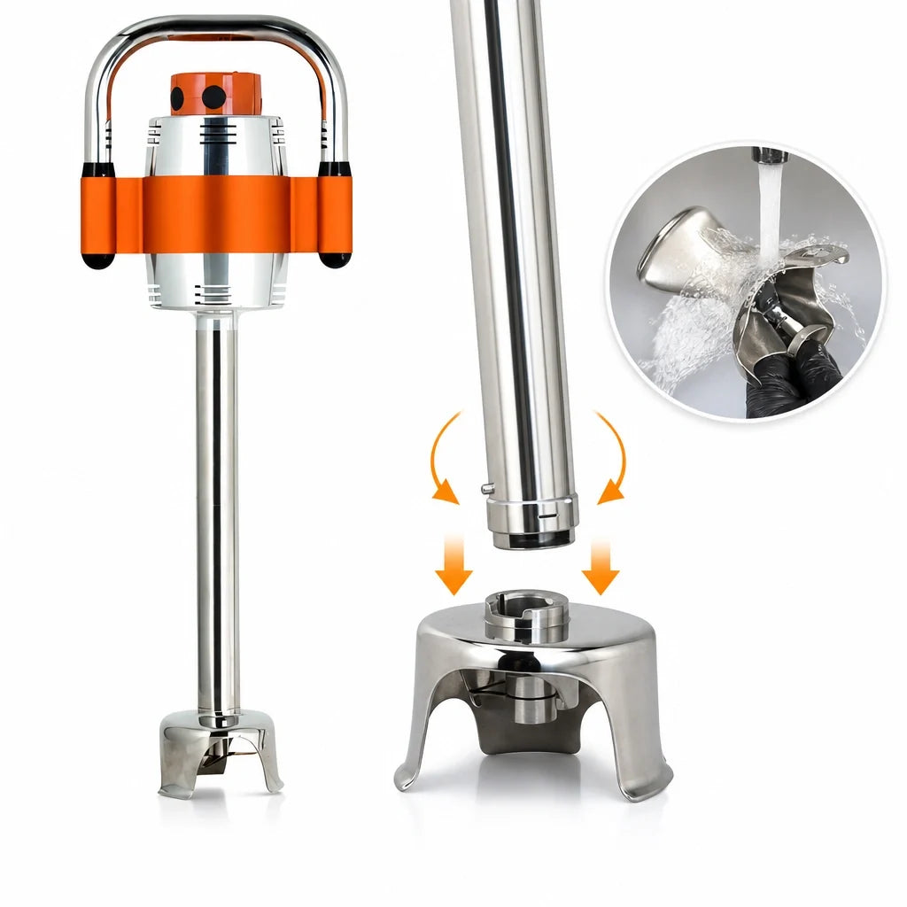 Dynamic SMX MX043.1ES Single-Speed Immersion Blender, 30-Gallon Capacity, 16-Inch Stainless Steel Shaft, Detachable Bell