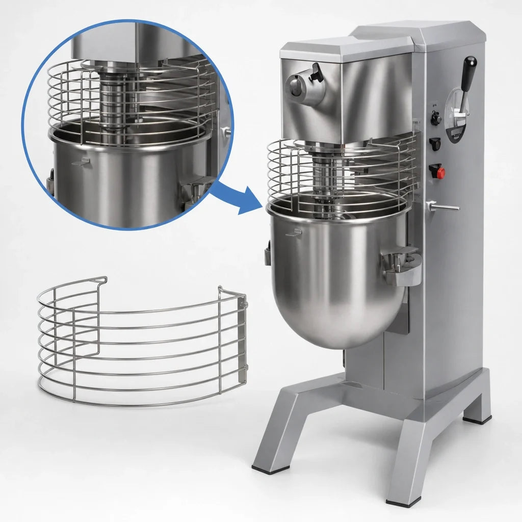 Univex SRM30+ 30-Quart Floor Planetary Mixer with Variable Speed, #12 Hub, Built-In Timer