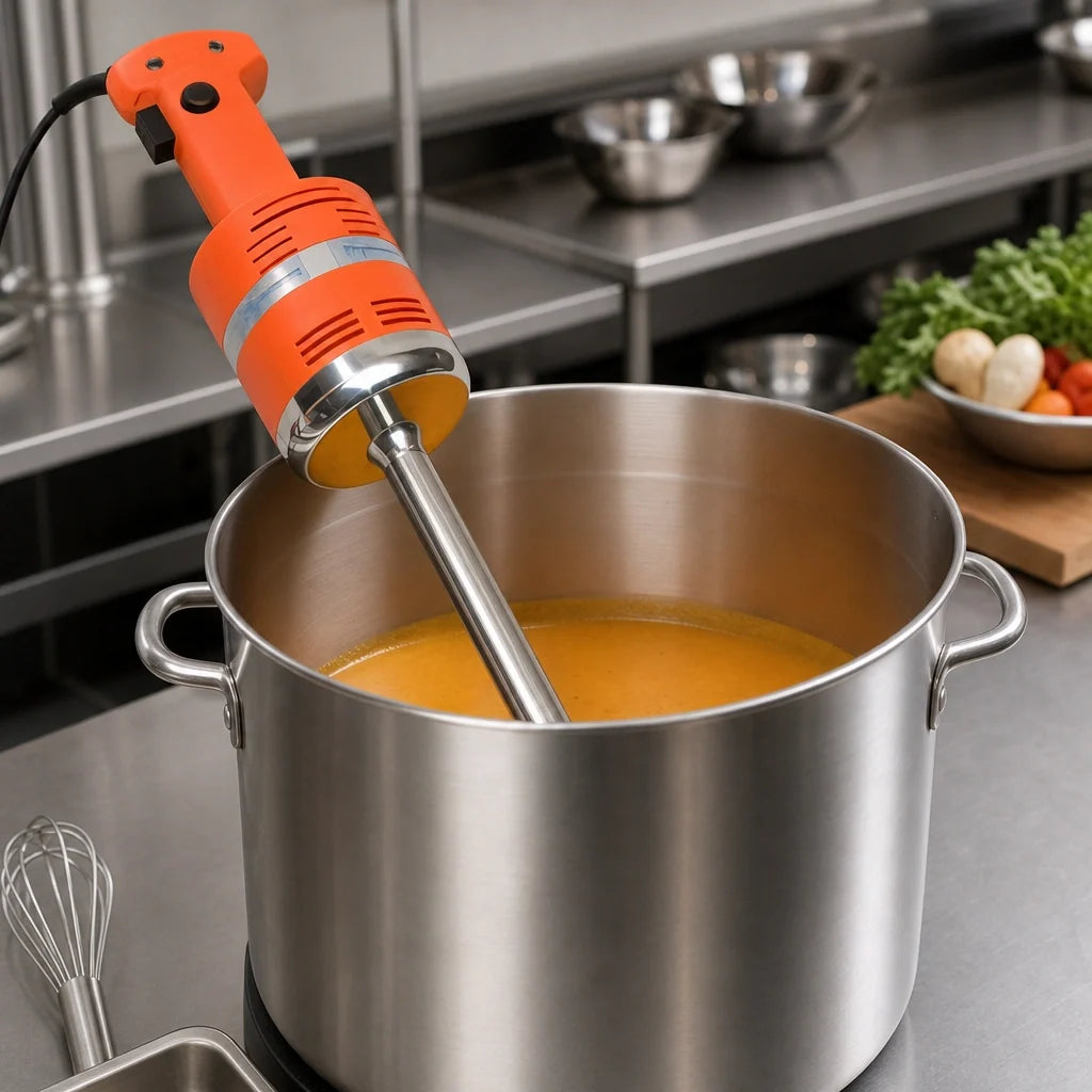 Dynamic Junior MX020.1.V Variable-Speed Immersion Blender, 9-Inch Stainless Steel Shaft, 3-Gallon Capacity