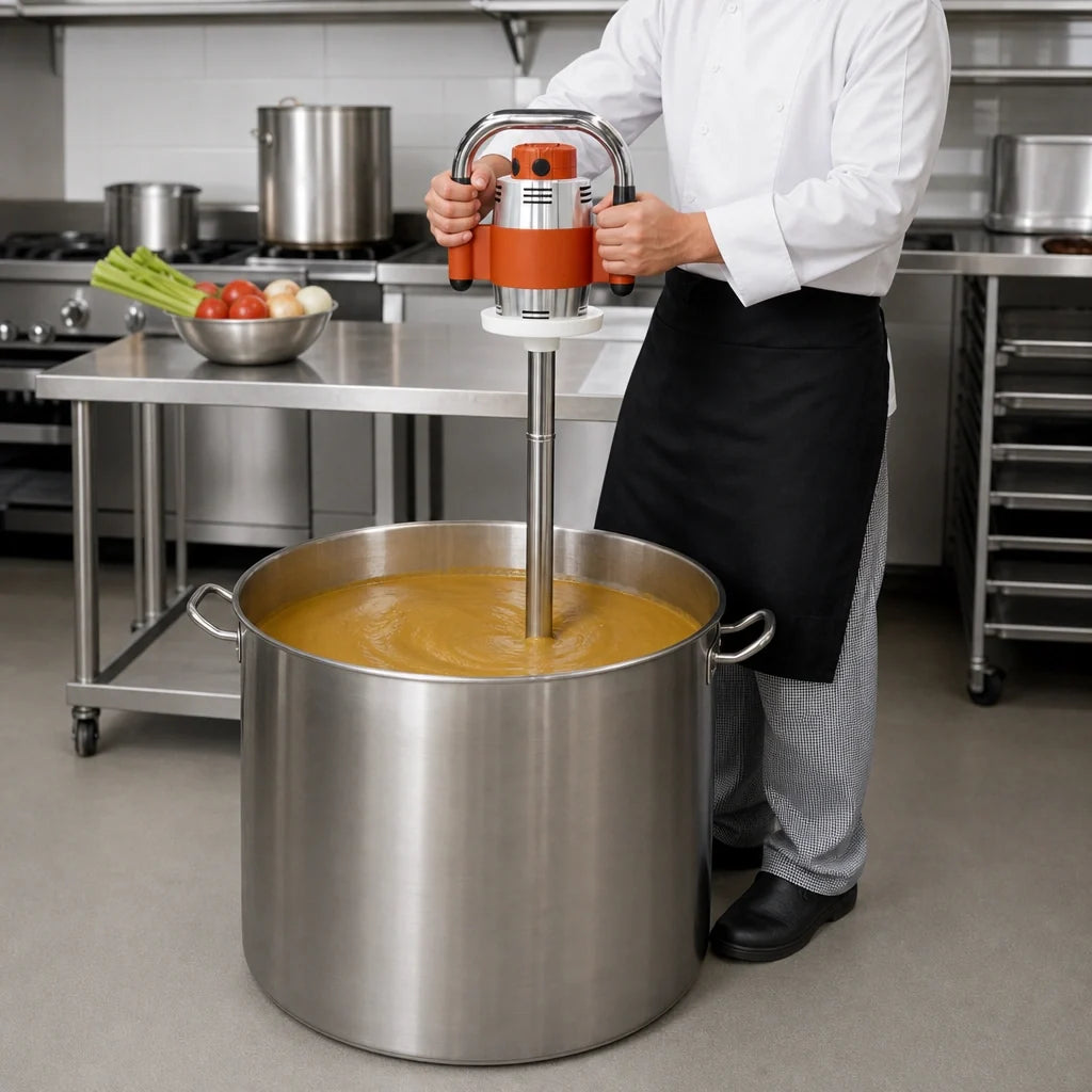 Dynamic SMX MX040.1ES Single-Speed Immersion Blender, 24-Inch Stainless Steel Shaft, 60-Gallon Capacity