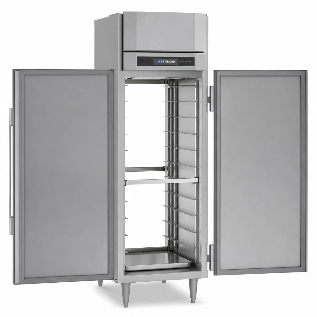 Victory Refrigeration UltraSpec™ HS-1D-1-PT One-Section Pass-Thru Heated Holding Cabinet, Stainless Steel, Two Solid Hinged Doors, Digital Control