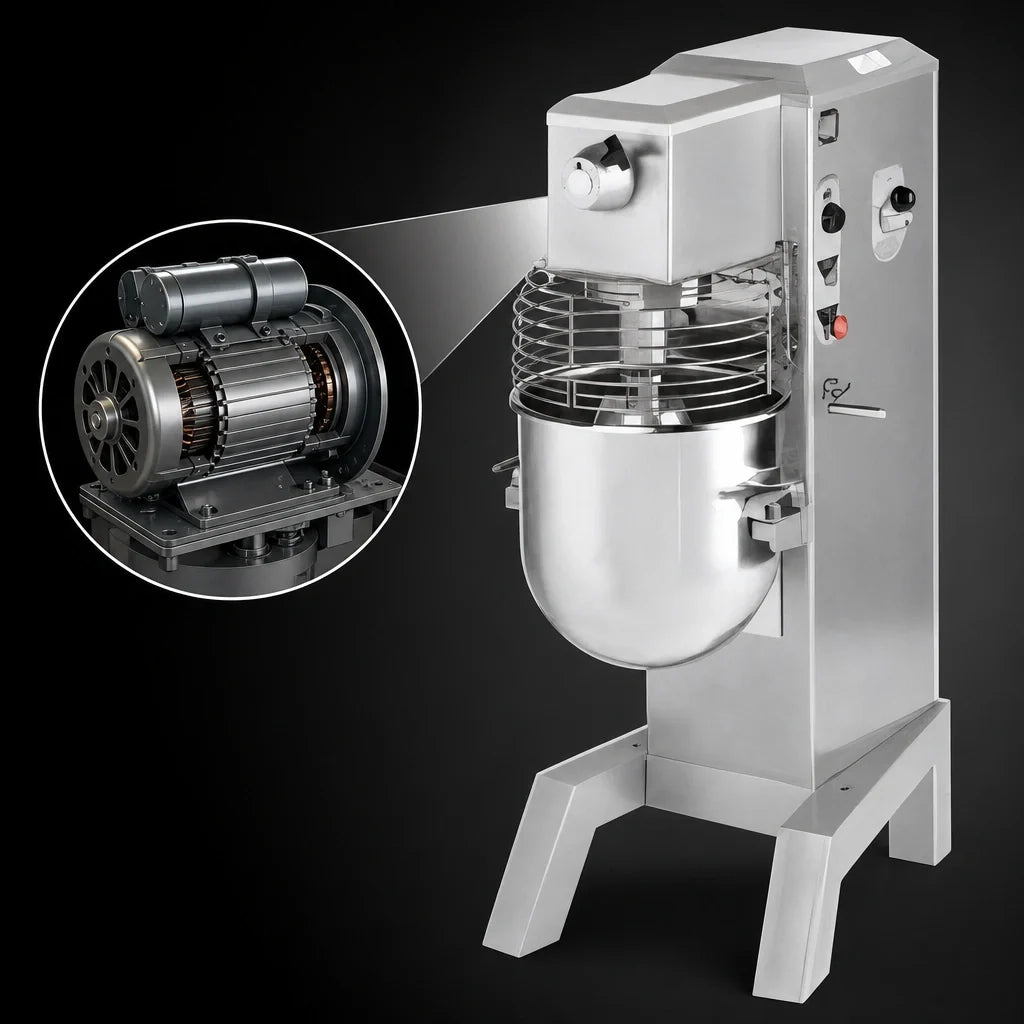 Univex SRM40+ 40-Quart Floor Planetary Mixer, Variable Speed, 1 HP, #12 Hub, Timer