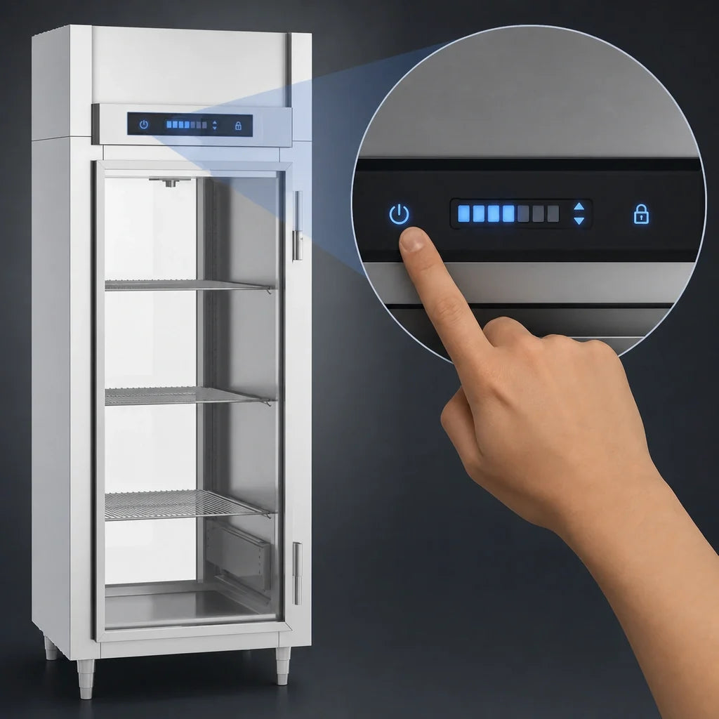 Victory Refrigeration UltraSpec™ HS-1D-1-EW-PT-GD 26.2 Cu. Ft. Pass-Thru Warming Cabinet, Glass Doors, Stainless Steel, Digital Control