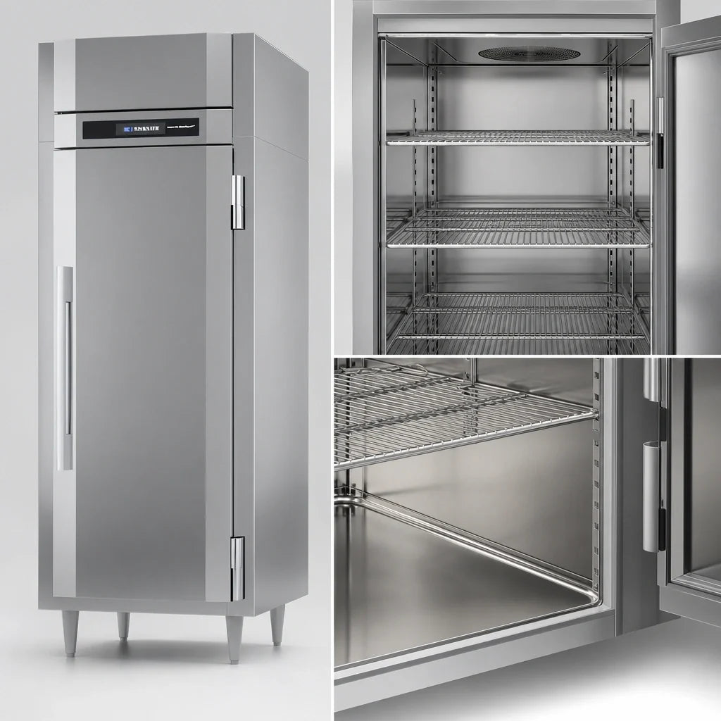 Victory Refrigeration UltraSpec™ HS-1D-1-EW One-Section Reach-In Heated Holding Cabinet, Stainless Steel, Wide Solid Hinged Door