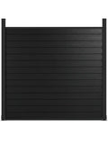Black Aluminum Full Privacy Fence - 6ft x 6ft
