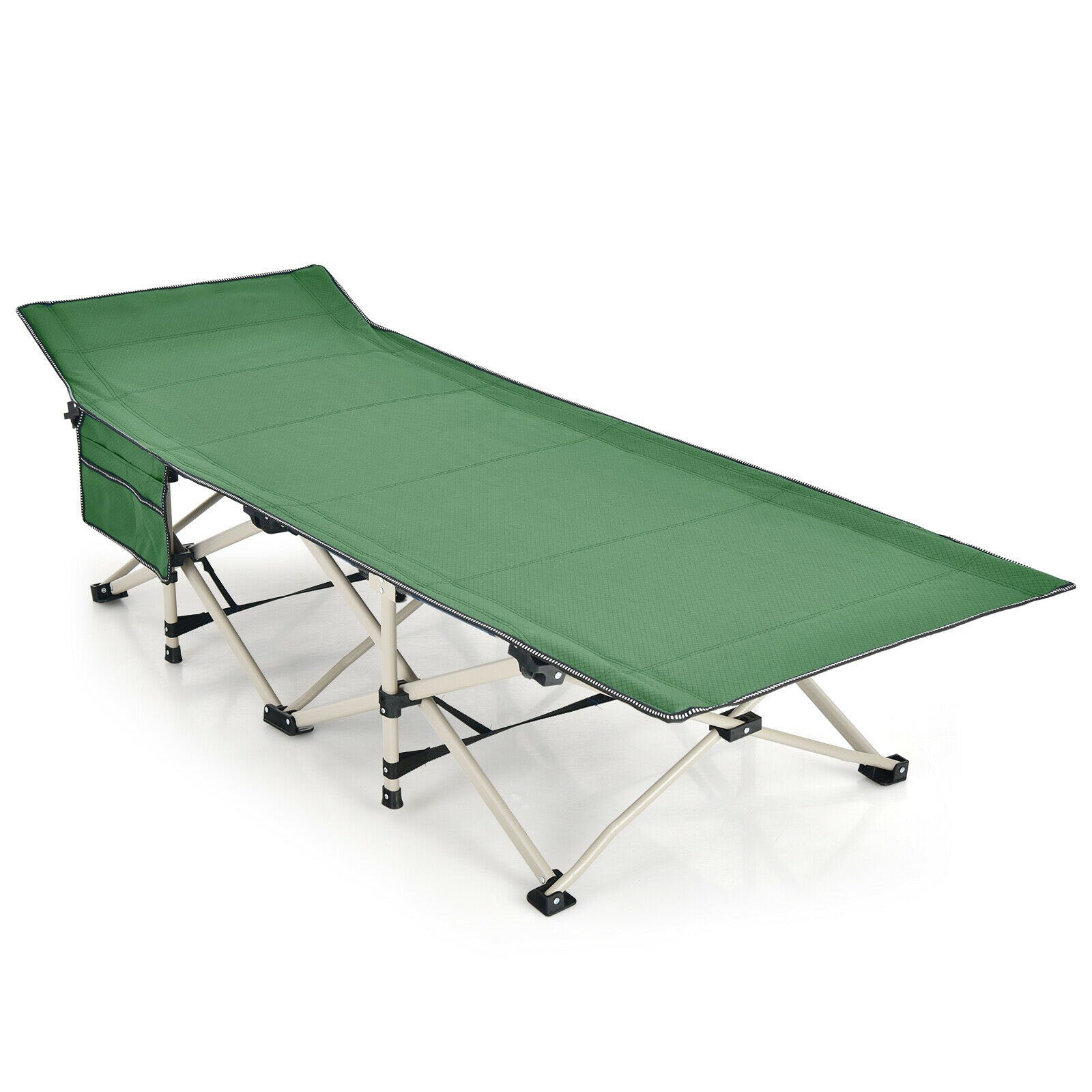 Wide Foldable Camping Cot with Carry Bag