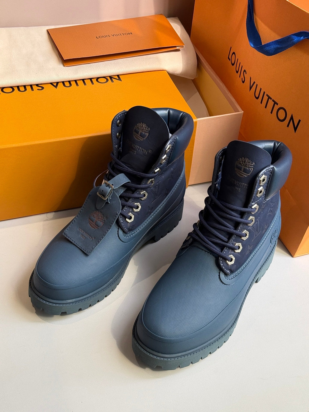 LV Suede Leather Boots