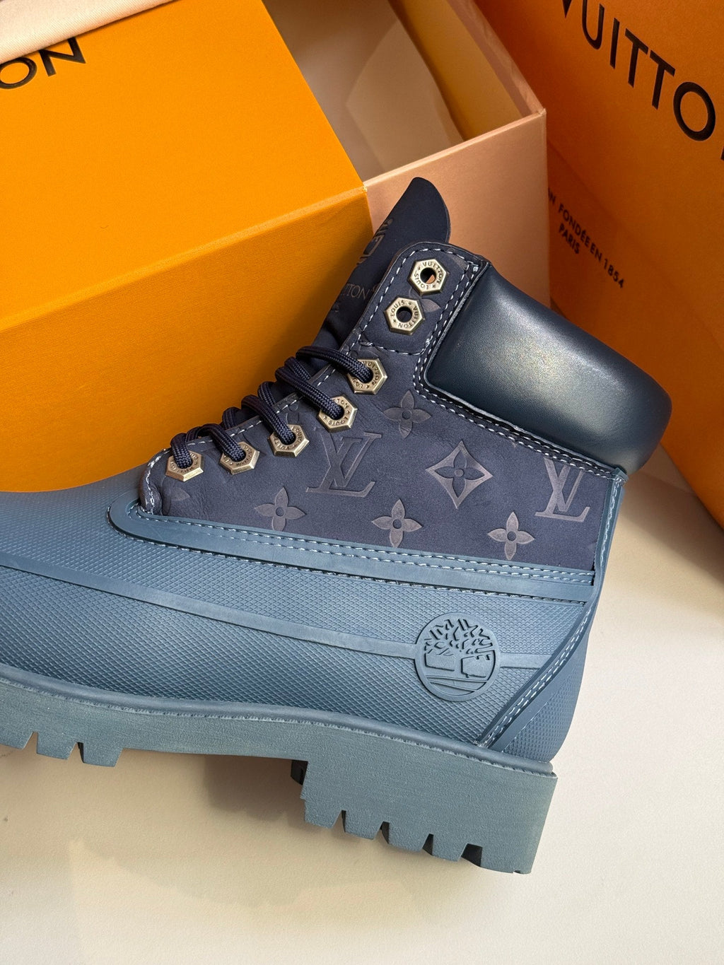 LV Suede Leather Boots