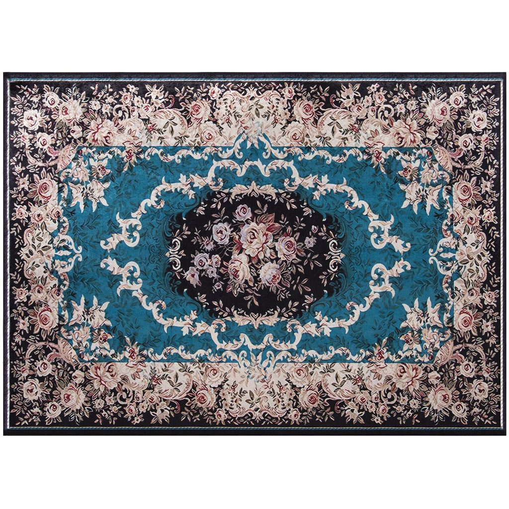 Area Rug with Non-Shedding Surface and Anti-slip Bottom