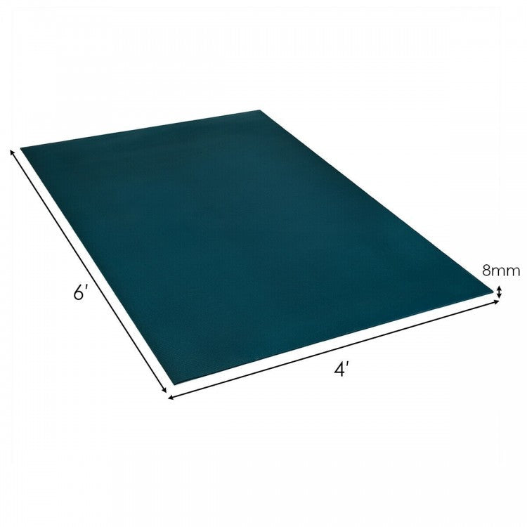 Large Yoga Mat 6' x 4' x 8 mm Thick Workout Mats