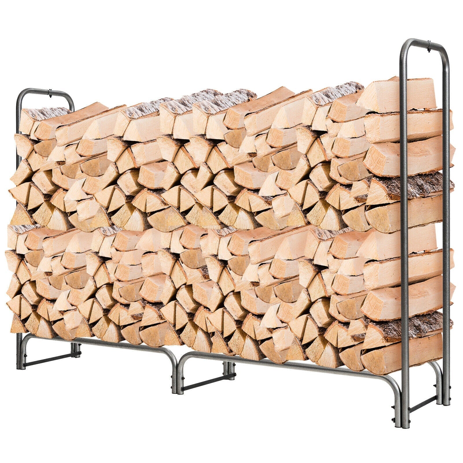 4 Feet/5 Feet/6 Feet/8 Feet Firewood Storage Log Rack