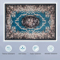 Area Rug with Non-Shedding Surface and Anti-slip Bottom