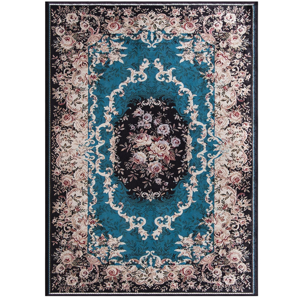 Area Rug with Non-Shedding Surface and Anti-slip Bottom