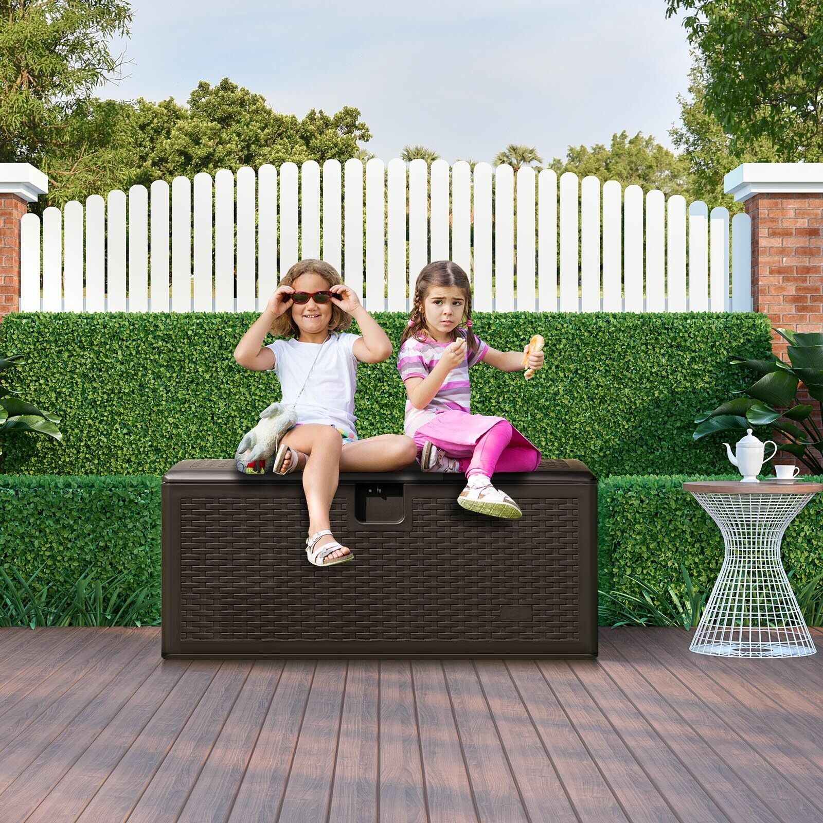 31/73/100 Gallon All Weather Storage Container with Lockable Lid