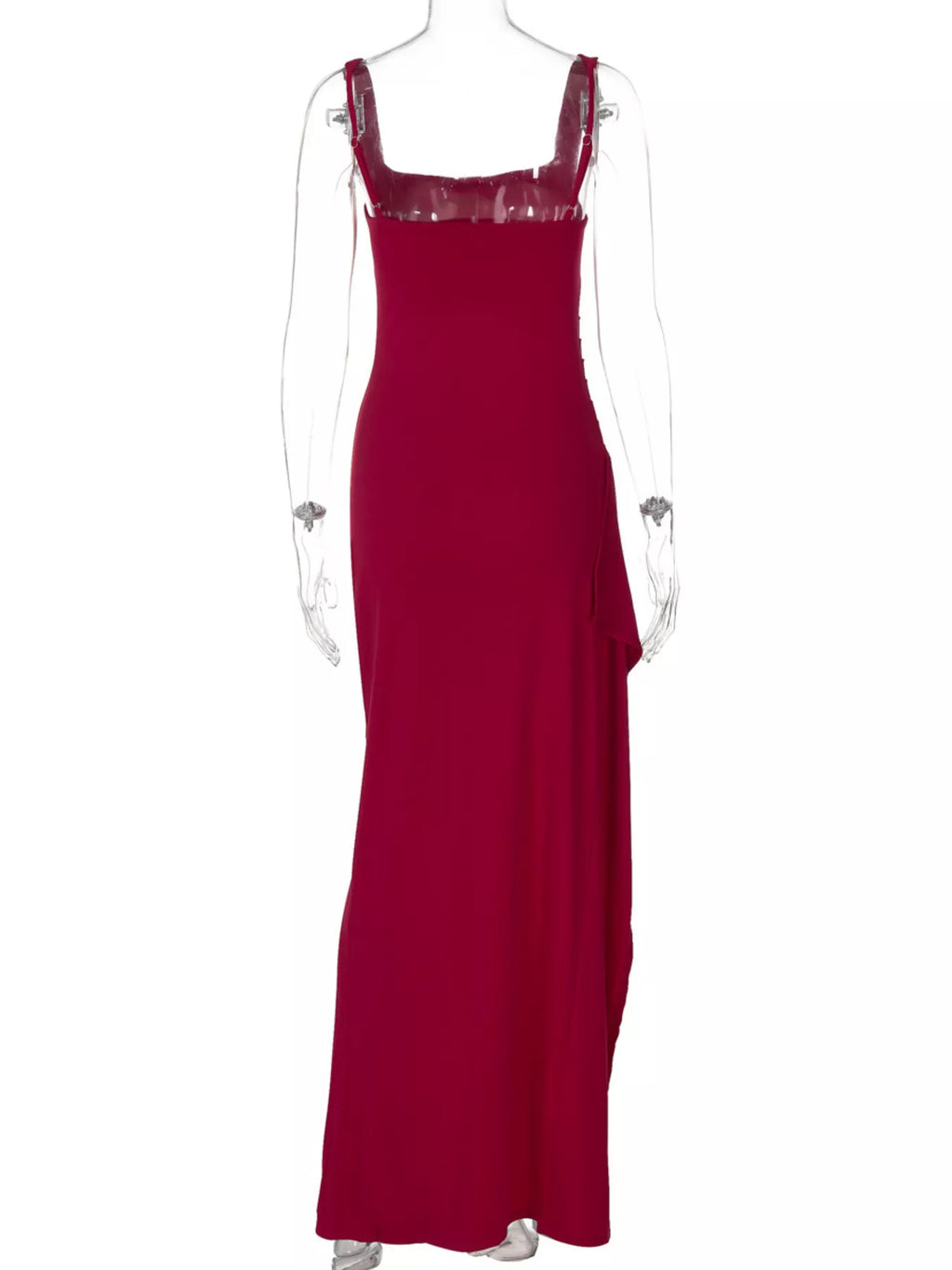 Slit Square Neck Maxi Dress