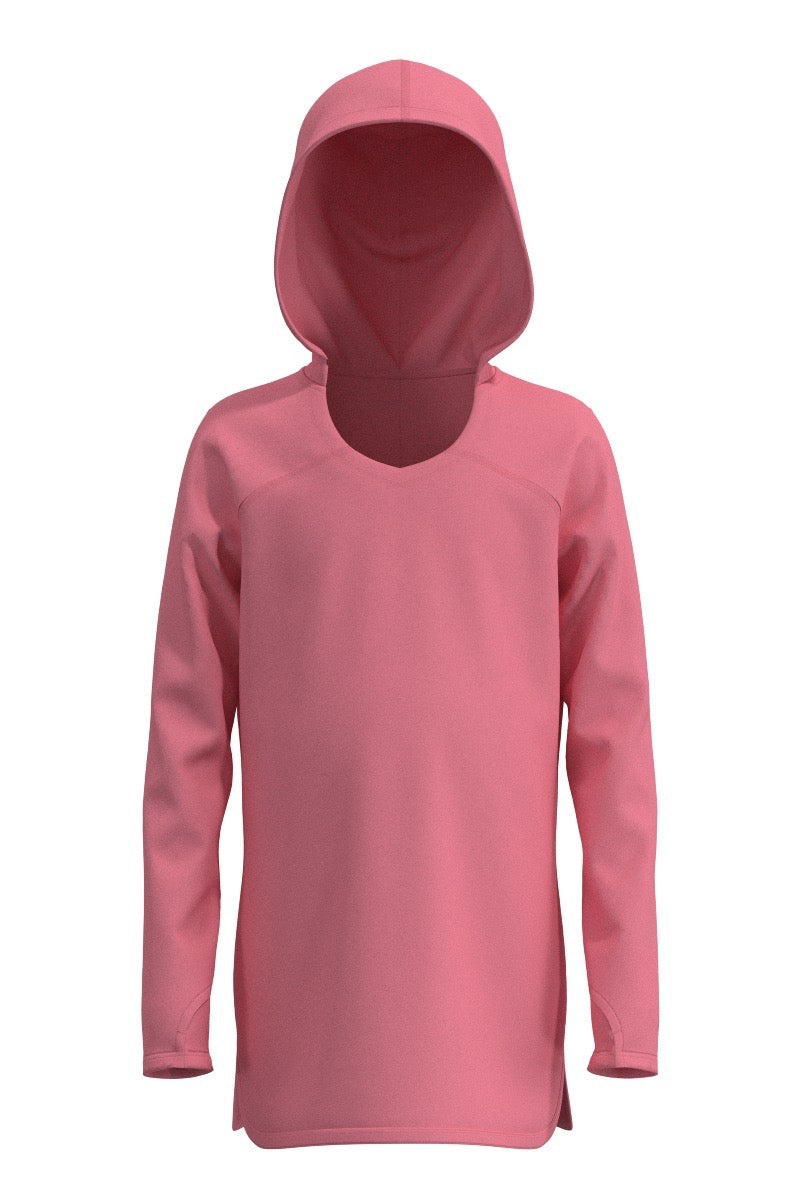 Girl's Seacoast Swim Cover-Up Dress | Flamingo Pink