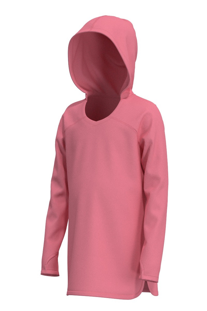 Girl's Seacoast Swim Cover-Up Dress | Flamingo Pink