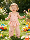 Baby Strap Vest And Pants Two-piece Set