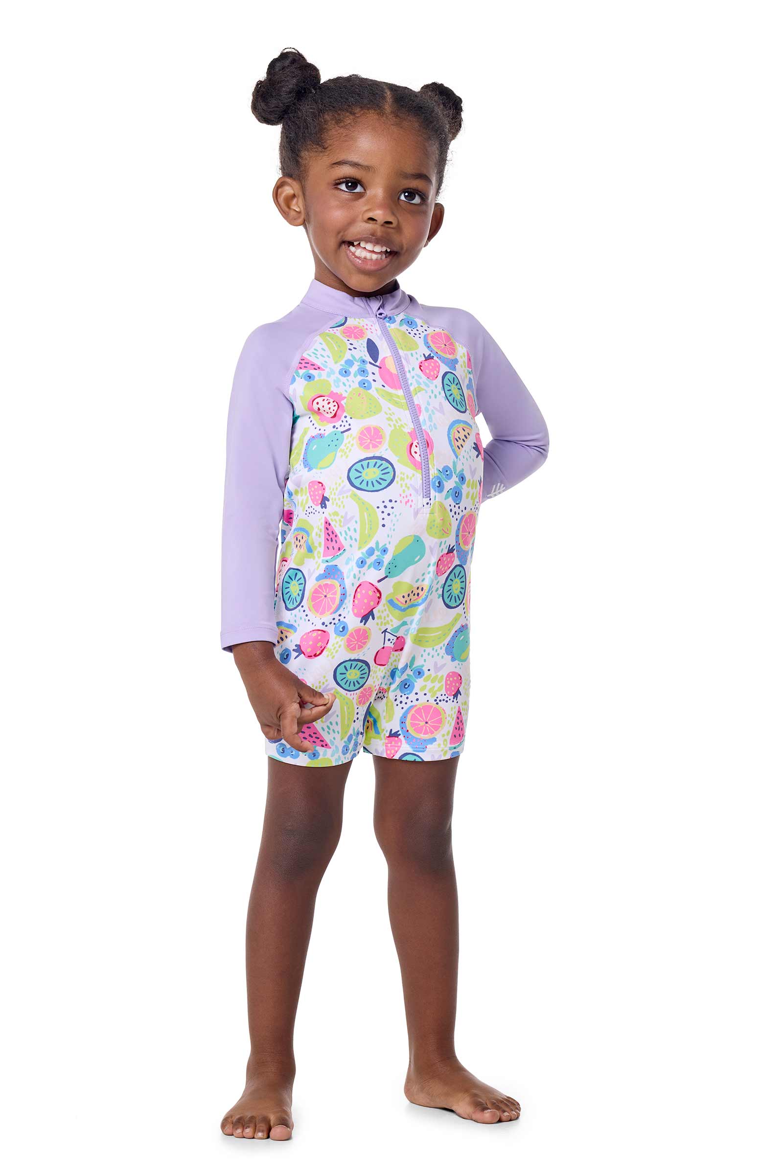 Baby Kohala Neck-To-Knee Swimsuit | Lavendula Colorblock