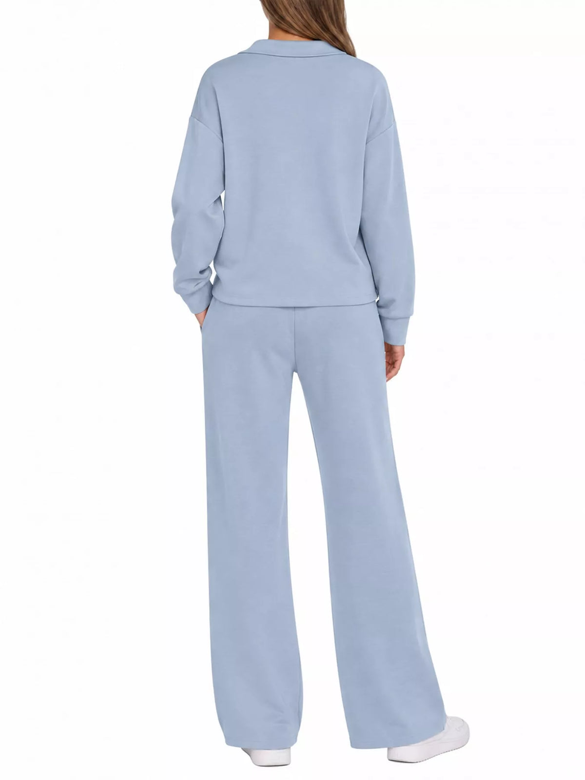 Dropped Shoulder Top and Pants Set