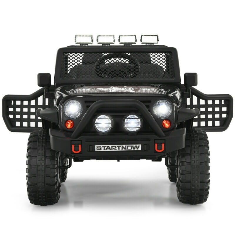 12V Kids Electric Ride On Truck with Remote Control and Operation Lever