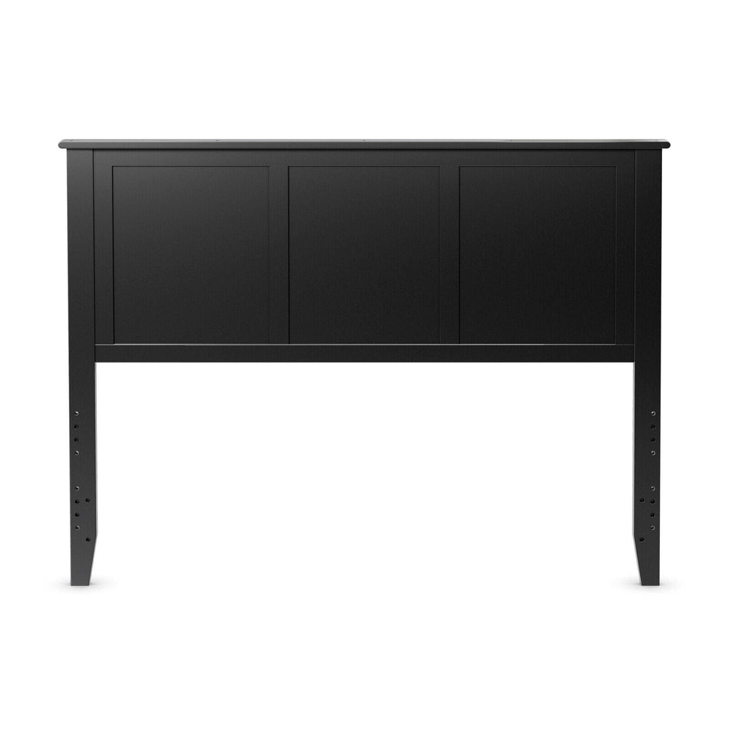 Full Wood Headboard Flat Panel with Pre-drilled Holes and Height Adjustment