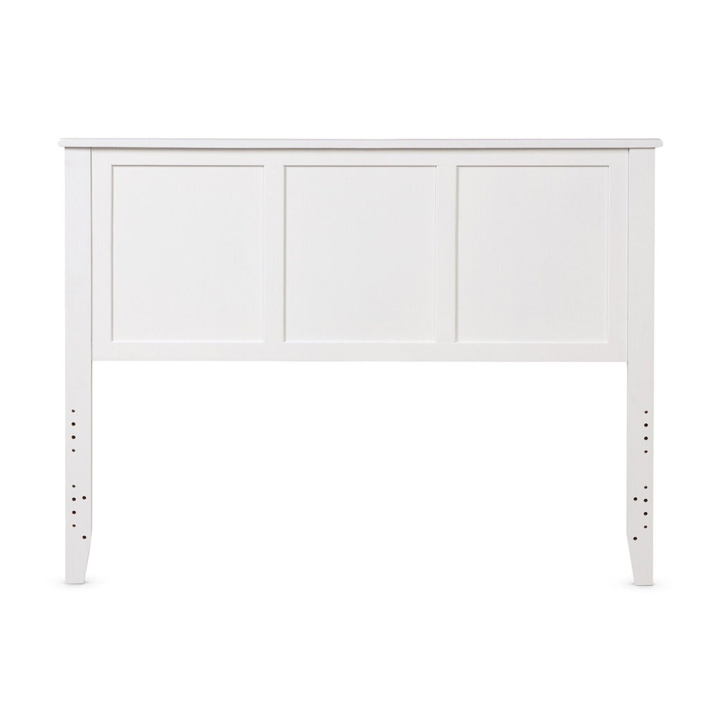 Full Wood Headboard Flat Panel with Pre-drilled Holes and Height Adjustment