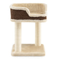 Multi-Level Cat Climbing Tree with Scratching Posts and Large Plush Perch