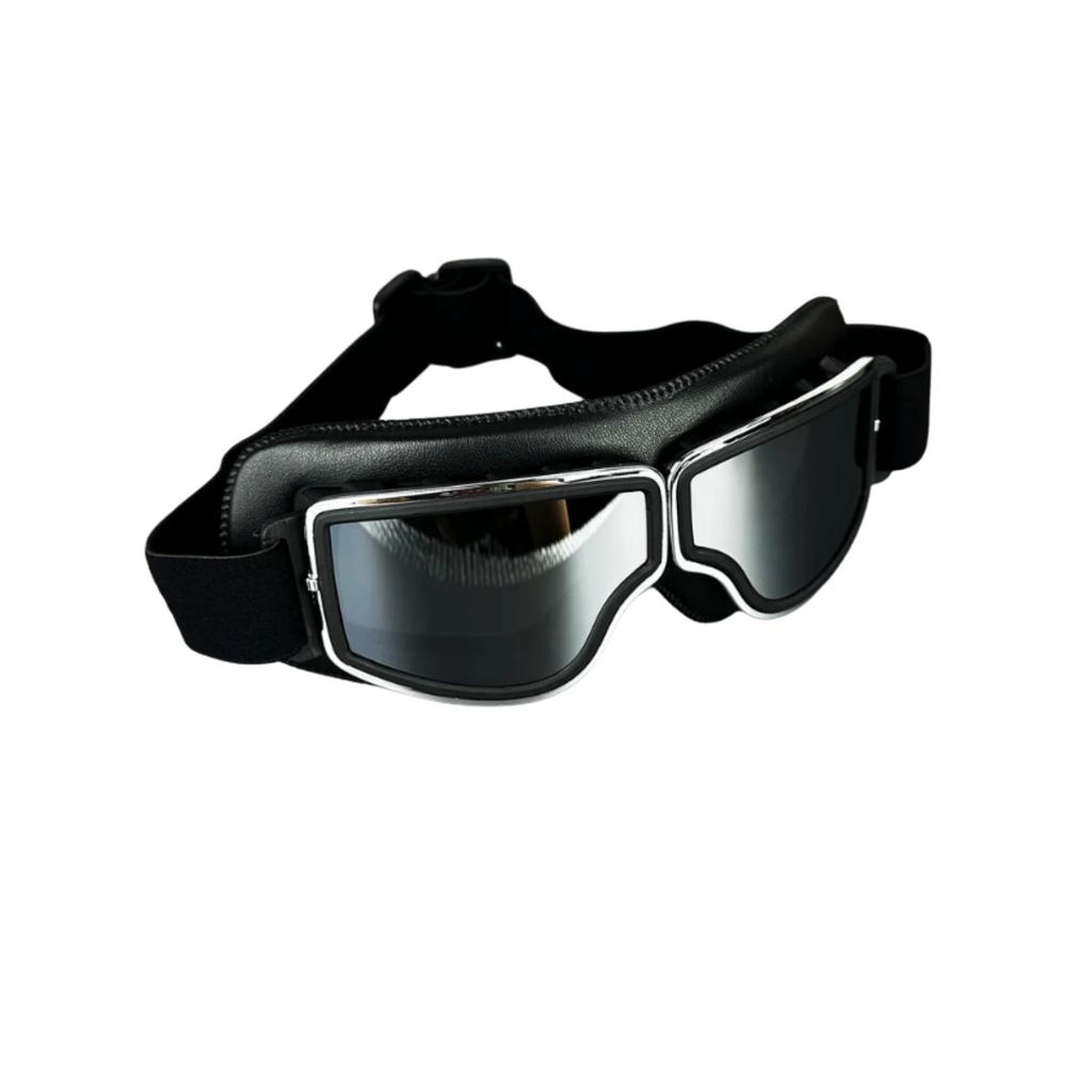 Vintage Leather Motorcycle Goggles