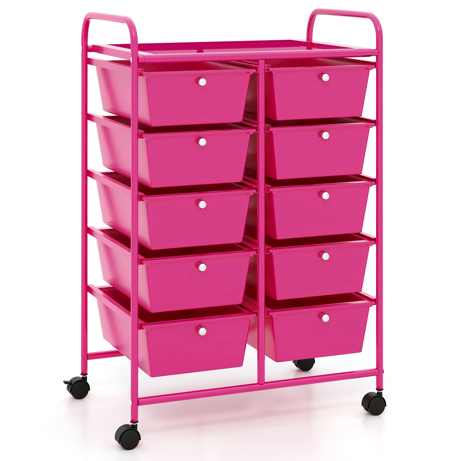 10-Drawer Rolling Storage Cart