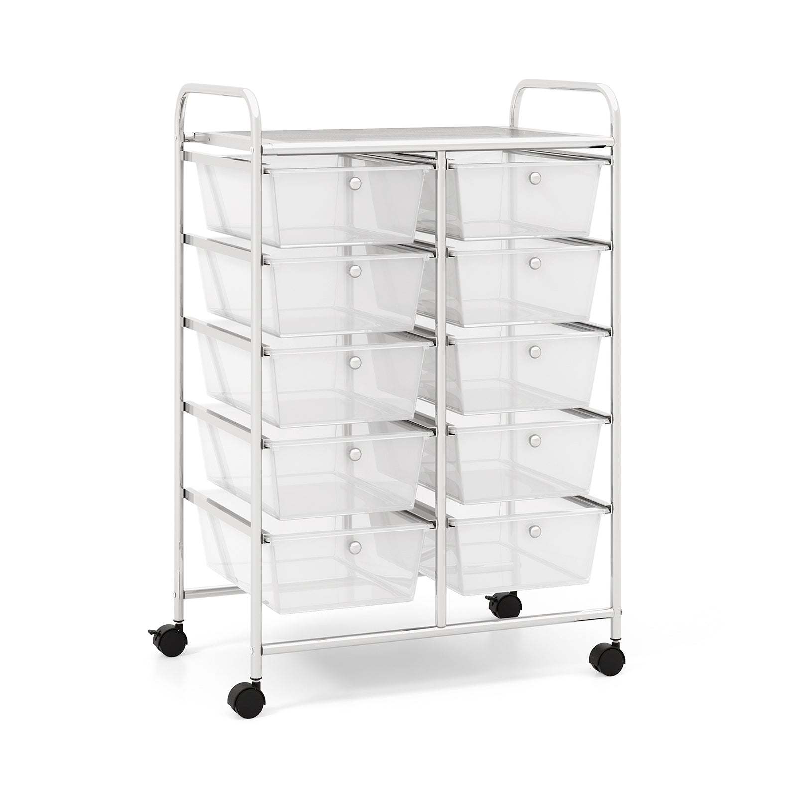 10-Drawer Rolling Storage Cart