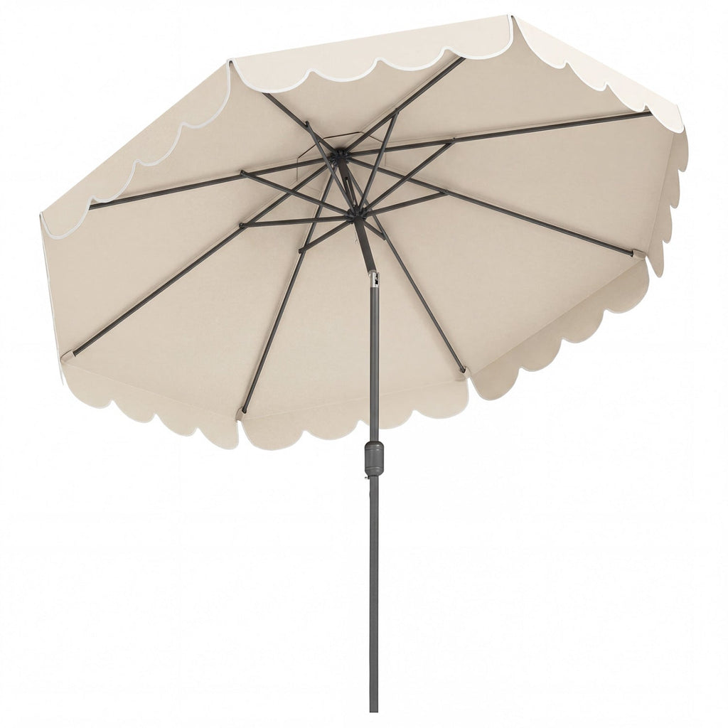 10 FT Patio Umbrella with Push Button Tilt and Crank