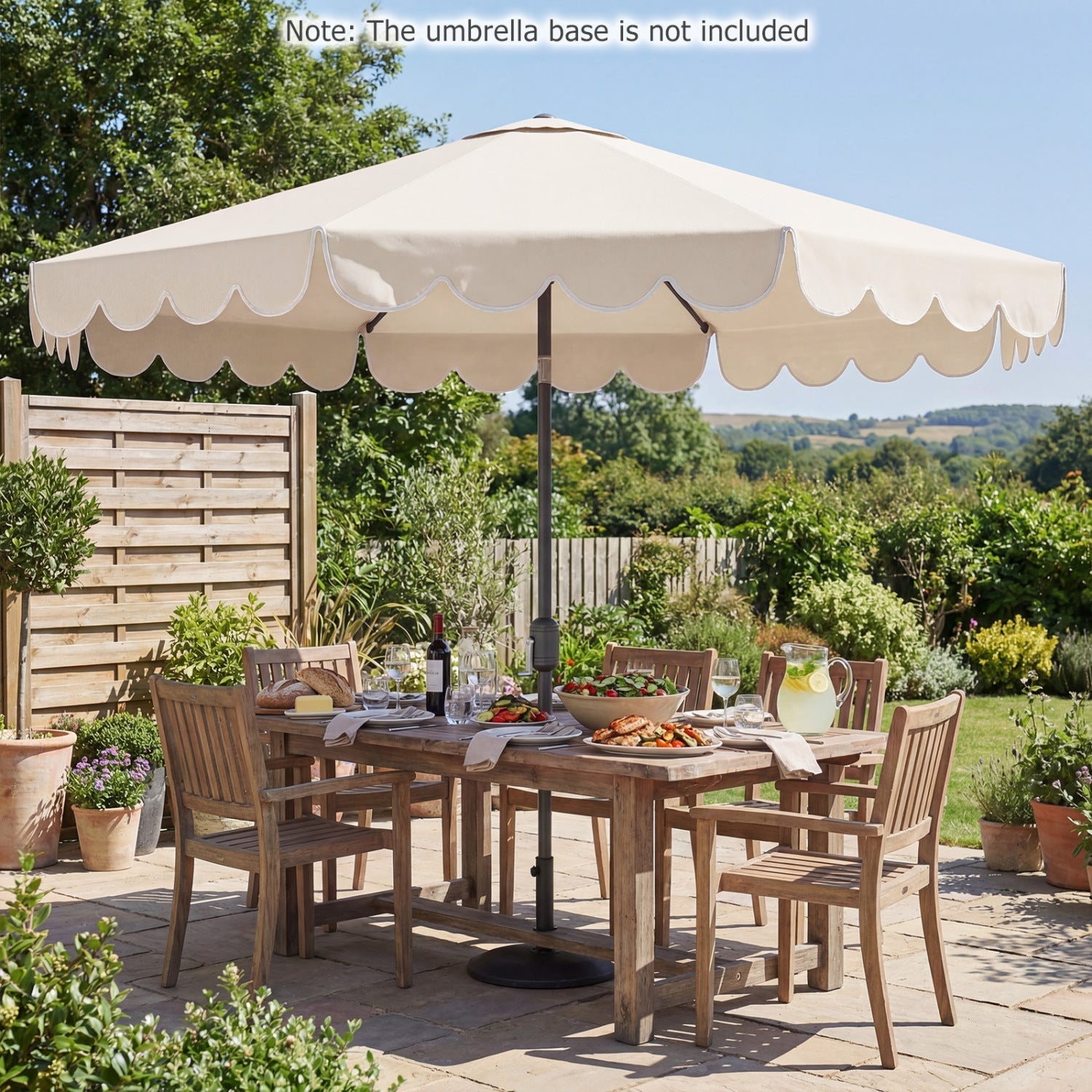 10 FT Patio Umbrella with Push Button Tilt and Crank
